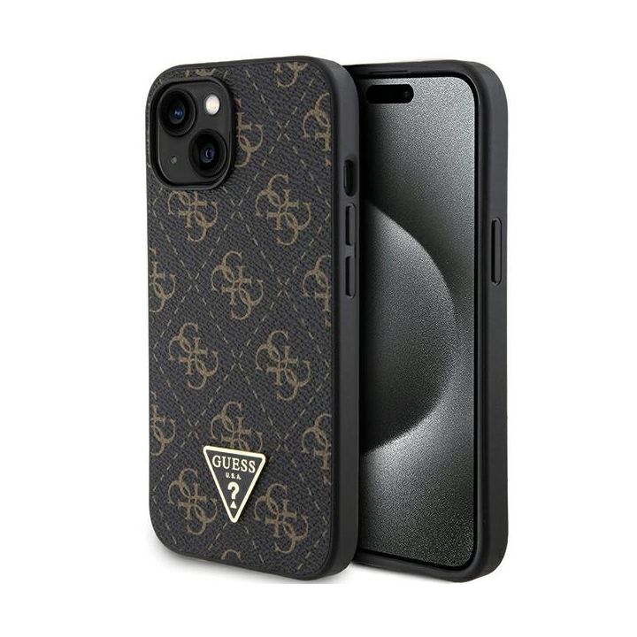 Guess GUHCP15MPG4GPK iPhone 15 Plus / 14 Plus 6.7" czarny/black hardcase 4G Triangle Metal Logo na NearMe.pl
