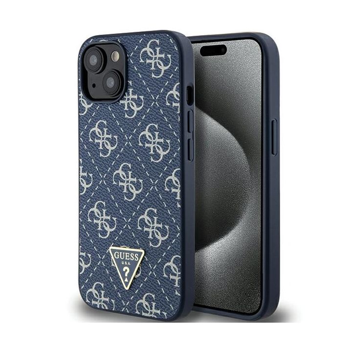 Guess GUHCP15SPG4GPB iPhone 15 / 14 / 136.1" niebieski/blue hardcase 4G Triangle Metal Logo na NearMe.pl