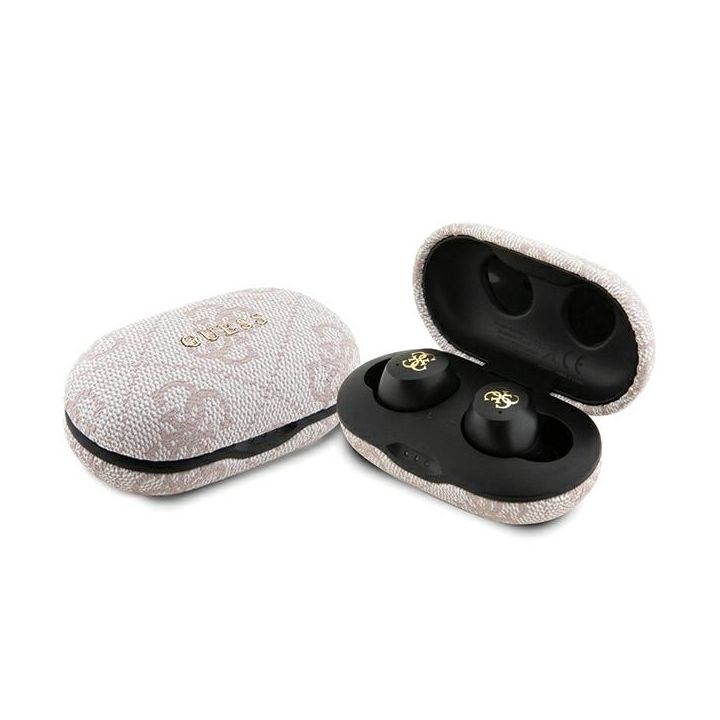 Guess słuchawki Bluetooth GUTWSP4EGPTWS + stacja dokująca ENC różowy/pink 4G Metal na NearMe.pl