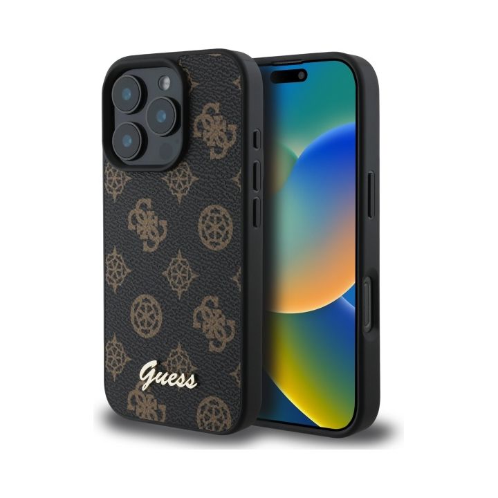 Guess GUHMP16XPGPYSK iPhone 16 Pro Max 6.9" czarny/black hardcase Peony Script MagSafe na NearMe.pl