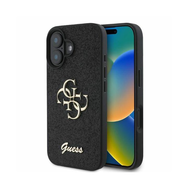 Guess GUHCP16SHG4SGK iPhone 16 6.1" czarny/black hardcase Fixed Glitter Big 4G na NearMe.pl