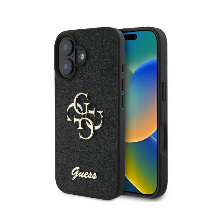 Guess GUHCP16MHG4SGK iPhone 16 Plus 6.7" czarny/black hardcase Fixed Glitter Big 4G na NearMe.pl