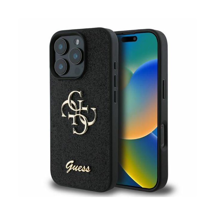 Guess GUHCP16XHG4SGK iPhone 16 Pro Max 6.9" czarny/black hardcase Fixed Glitter Big 4G na NearMe.pl