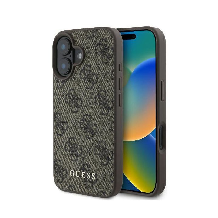 Guess GUHCP16MG4GFBR iPhone 16 Plus 6.7" brązowy/brown hardcase 4G Classic na NearMe.pl