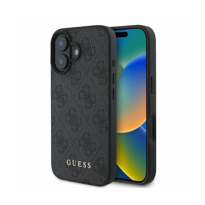 Guess GUHCP16SG4GFGR iPhone 16 6.1" czarny/black hardcase 4G Classic na NearMe.pl