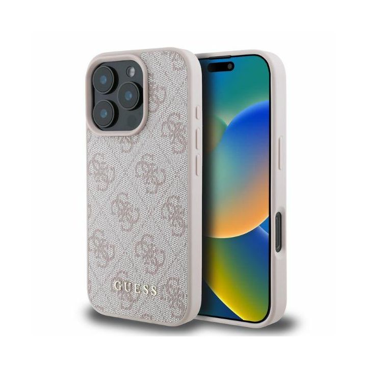 Guess GUHCP16LG4GFPI iPhone 16 Pro 6.3"różowy/pink hardcase 4G Classic na NearMe.pl