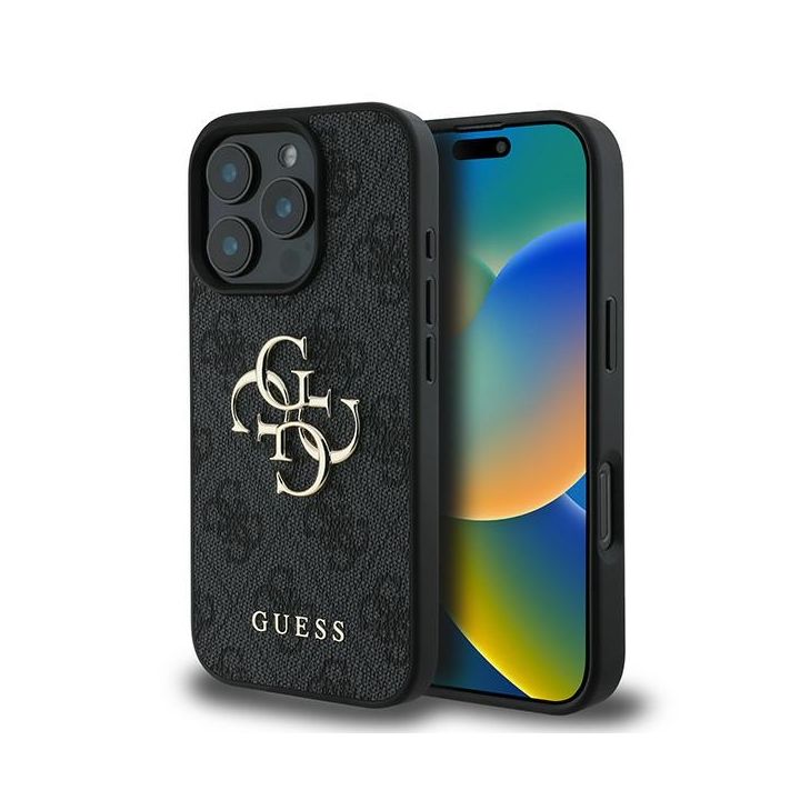 Guess GUHCP16L4GMGGR iPhone 16 Pro 6.3" czarny/black hardcase 4G Big Logo na NearMe.pl
