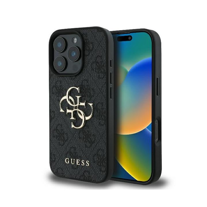 Guess GUHCP16X4GMGGR iPhone 16 Pro Max 6.9" czarny/black hardcase 4G Big Logo na NearMe.pl
