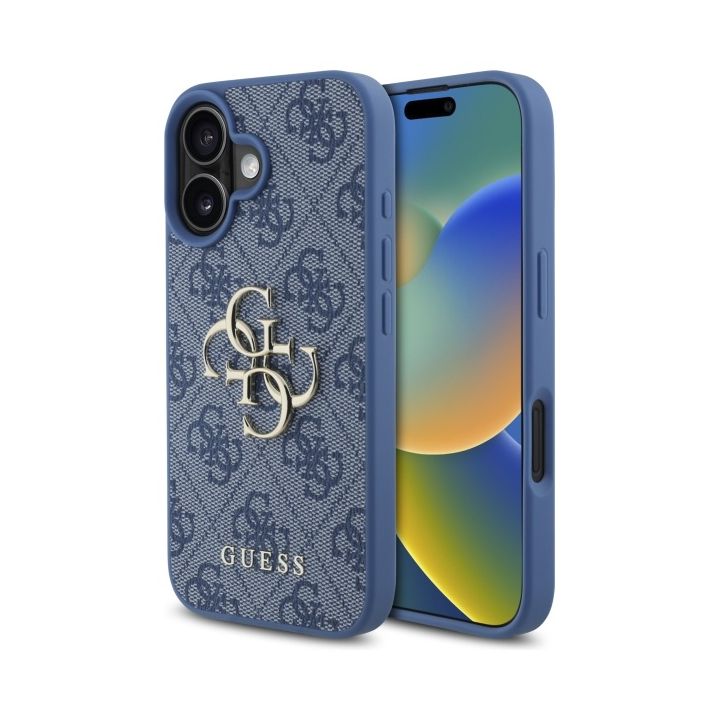 Guess GUHCP16S4GMGBL iPhone 16 6.1" niebieski/blue hardcase 4G Big Logo na NearMe.pl