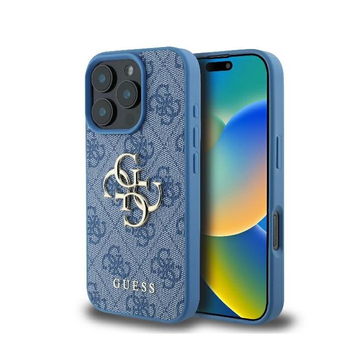 Guess GUHCP16X4GMGBL iPhone 16 Pro Max6.9" niebieski/blue hardcase 4G Big Logo na NearMe.pl