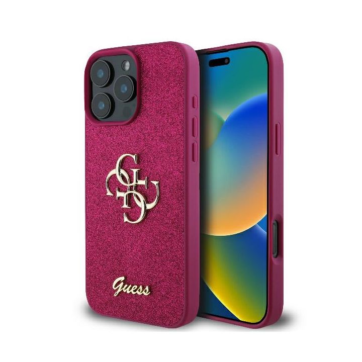 Guess GUHCP16XHG4SGU iPhone 16 Pro Max 6.9" fioletowy/lpurple hardcase Fixed Glitter Big 4G na NearMe.pl