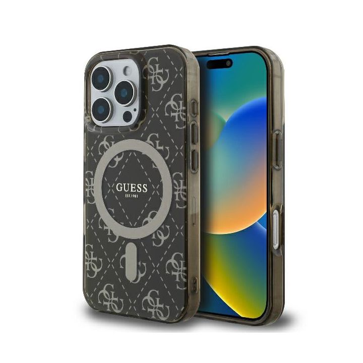 Guess GUHMP16XH4DTEW iPhone 16 Pro Max 6.9" brązowy/brown hardcase IML 4G Background MagSafe na NearMe.pl