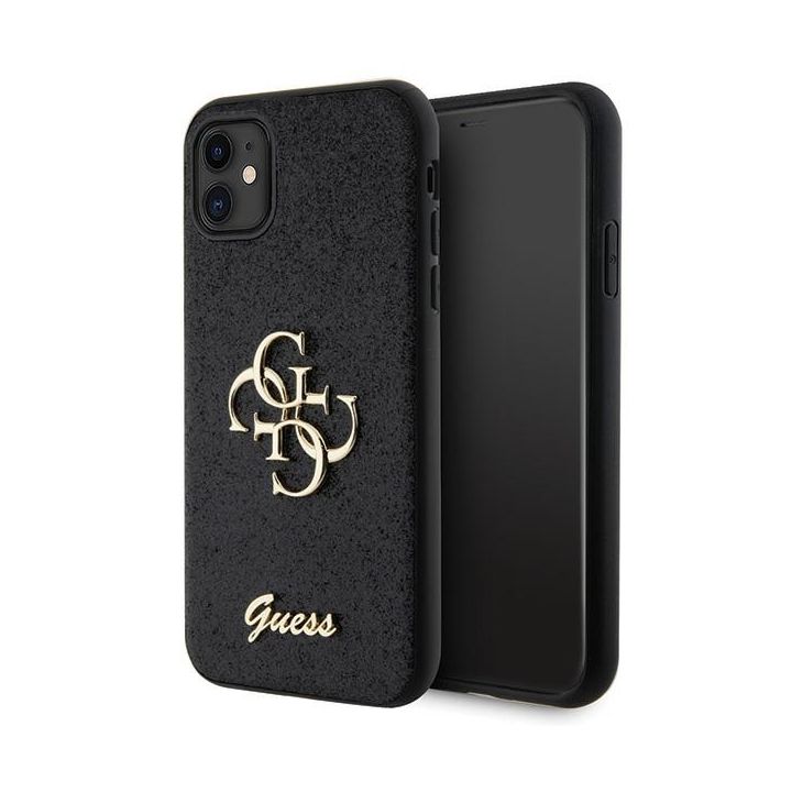 Guess GUHCN61HG4SGK iPhone 11 / Xr 6.1"czarny/black hardcase Glitter Script Big 4G na NearMe.pl