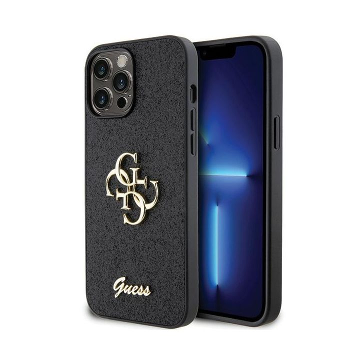 Guess GUHCP13XHG4SGK iPhone 13 Pro Max 6.7" czarny/black hardcase Glitter Script Big 4G na NearMe.pl