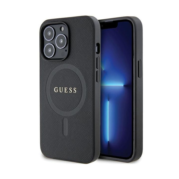 Guess GUHMP13XPSAHMCK iPhone 13 Pro Max 6.7" czarny/black hardcase Saffiano MagSafe na NearMe.pl