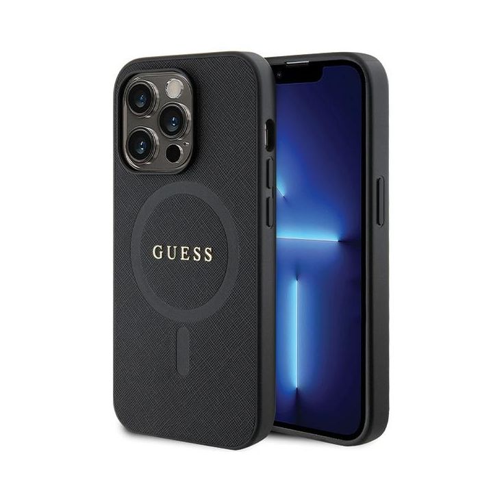Guess GUHMP14LPSAHMCK iPhone 14 Pro 6.1" czarny/black hardcase Saffiano MagSafe na NearMe.pl