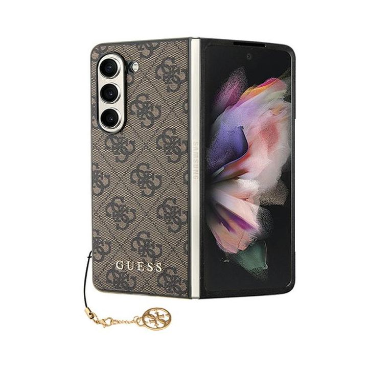 Guess GUHCZFD5GF4GBR F946 Z Fold5brązowy/brown hardcase 4G Charms Collection na NearMe.pl