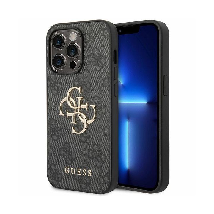 Guess GUHCP15X4GMGGR iPhone 15 Pro Max 6.7" szary/grey hardcase 4G Big Metal Logo na NearMe.pl