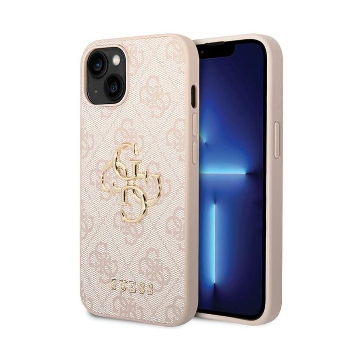 Guess GUHCP15S4GMGPI iPhone 15 / 14 / 13 6.1" różowy/pink hardcase 4G Big Metal Logo na NearMe.pl