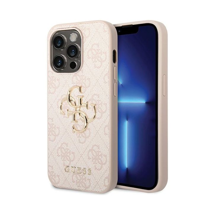 Guess GUHCP15L4GMGPI iPhone 15 Pro 6.1" różowy/pink hardcase 4G Big Metal Logo na NearMe.pl