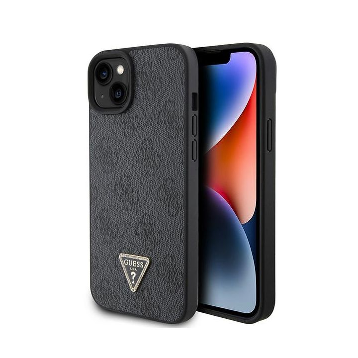Guess GUHCP15SP4TDPK iPhone 15 / 14 / 136.1" czarny/black hardcase Leather 4G Diamond Triangle na NearMe.pl
