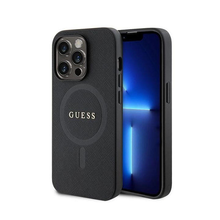 Guess GUHMP15XPSAHMCK iPhone 15 Pro Max 6.7" czarny/black hardcase Saffiano MagSafe na NearMe.pl