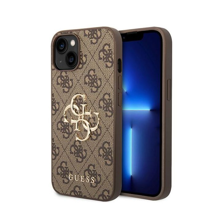 Guess GUHCP15S4GMGBR iPhone 15 / 14 / 136.1" brązowy/brown hardcase 4G Big Metal Logo na NearMe.pl