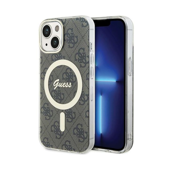 Guess GUHMP15MH4STW iPhone 15 Plus / 14 Plus 6.7" brązowy/brown hardcase IML 4G MagSafe na NearMe.pl