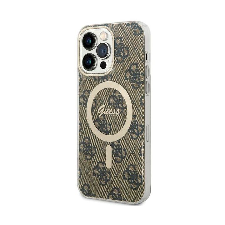Guess GUHMP15XH4STW iPhone 15 Pro Max6.7" brązowy/brown hardcase IML 4G MagSafe na NearMe.pl