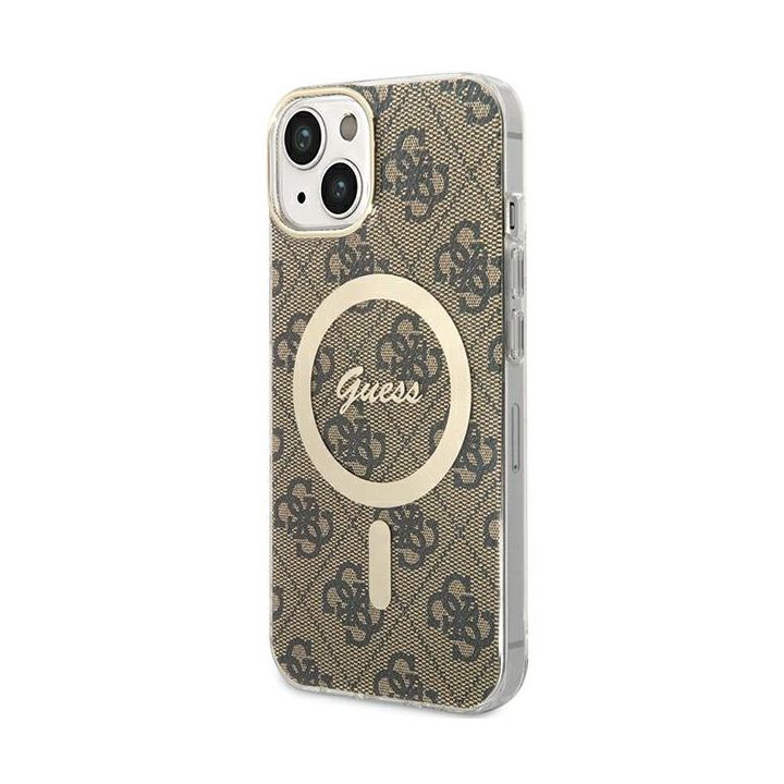 Guess GUHMP13MH4STW iPhone 13 / 14 / 156.1" brązowy/brown hardcase 4G MagSafe na NearMe.pl