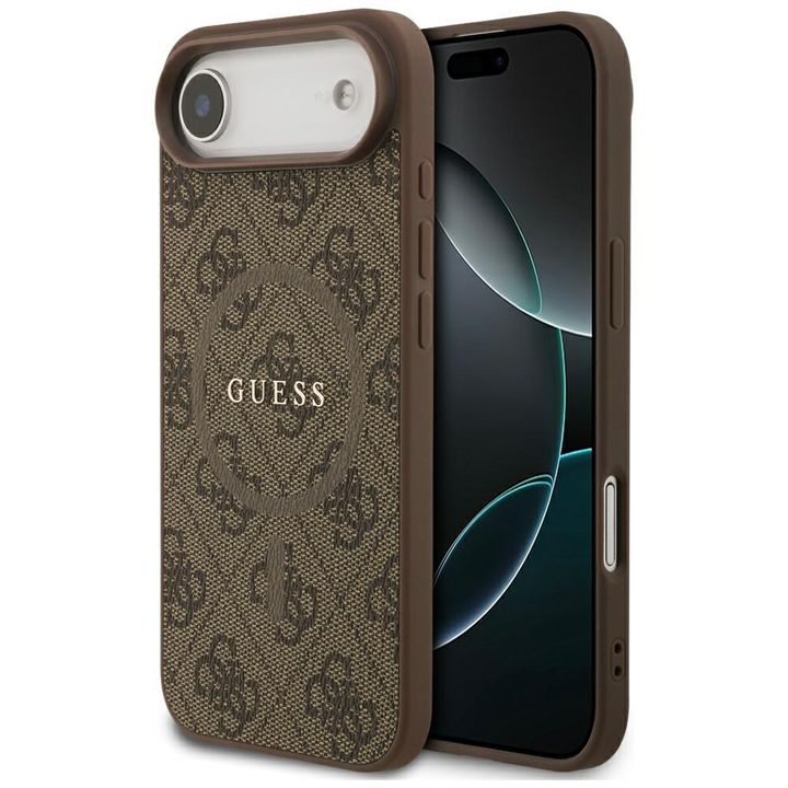 Etui Guess 4G Ring Classic Logo MagSafe  do iPhone Air brązowy na NearMe.pl