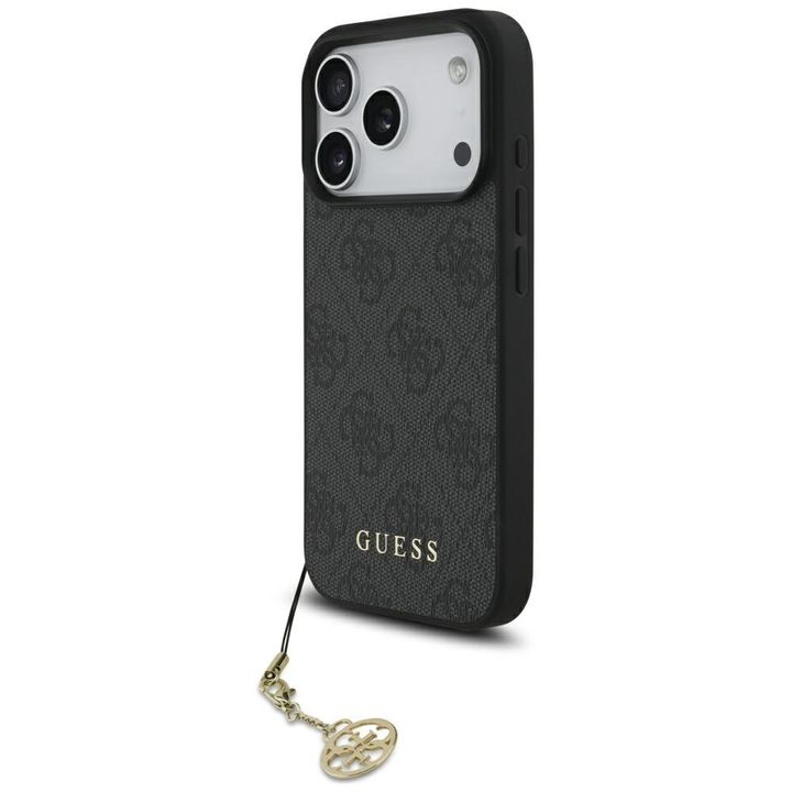 Etui Guess 4G Charms Collection MagSafe  do iPhone 17 Pro czarny na NearMe.pl