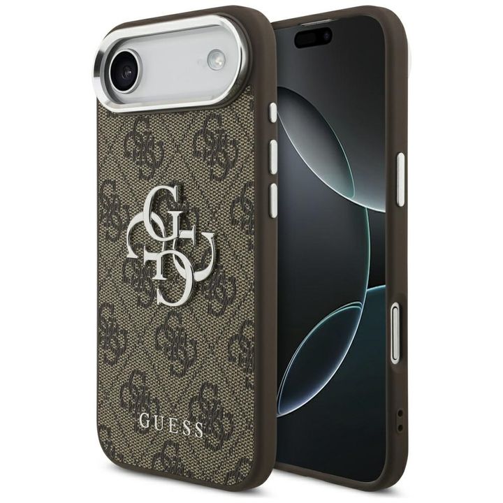 Etui Guess 4G Big 4G Classic Logo do     iPhone Air brązowy srebrny na NearMe.pl