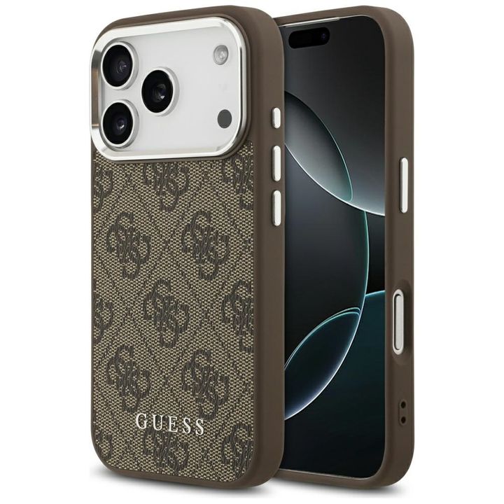 Etui Guess 4G Classic Logo MagSafe do    iPhone 17 Pro brązowy na NearMe.pl