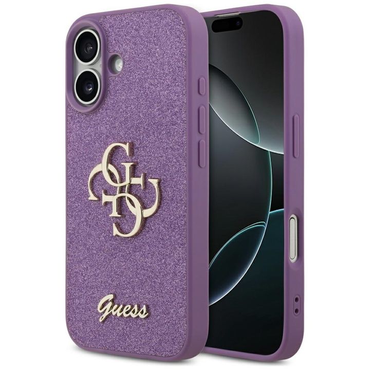 Etui Guess Fixed Glitter Big 4G do       iPhone 17 liliowy na NearMe.pl