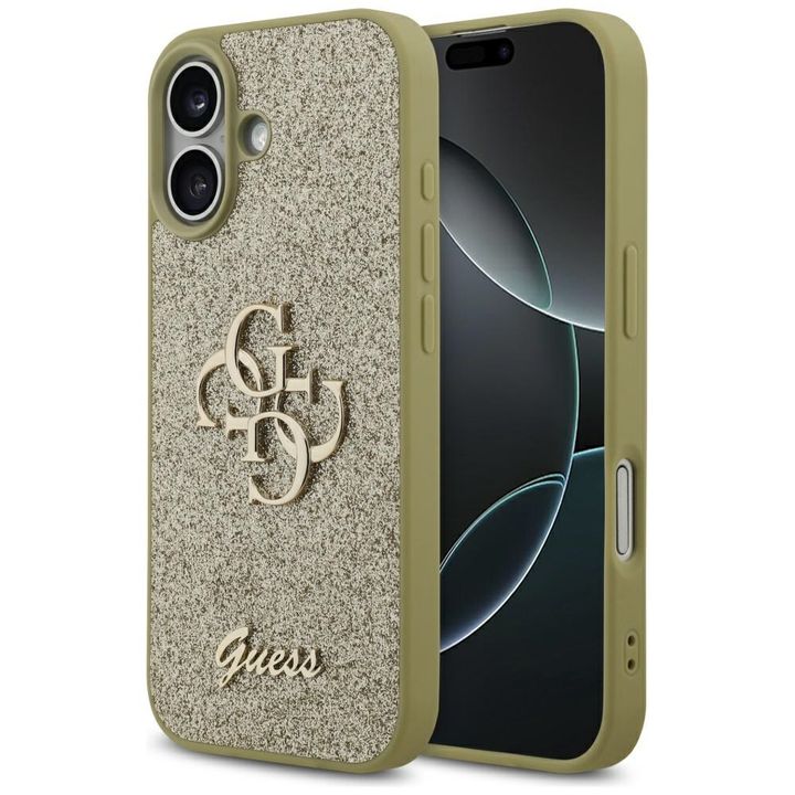 Etui Guess Fixed Glitter Big 4G do       iPhone 17 złoty na NearMe.pl