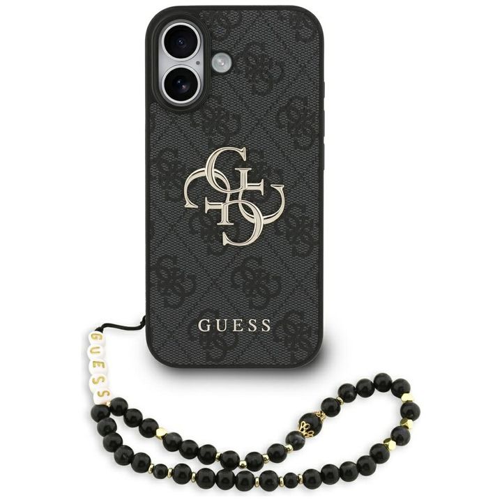 Etui Guess 4G Strap 4G Classic Logo do   iPhone 17 czarny na NearMe.pl