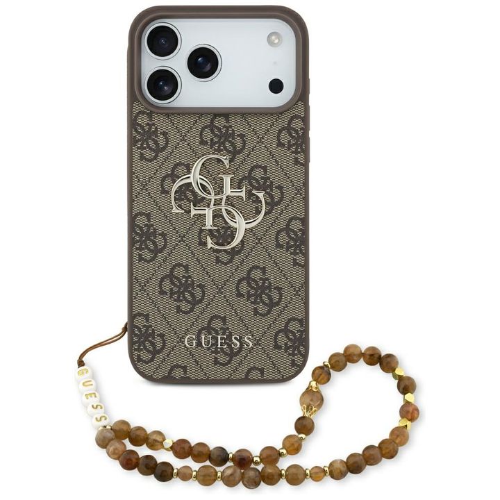 Etui Guess 4G Strap 4G Classic Logo do   iPhone 17 Pro Max brązowy na NearMe.pl