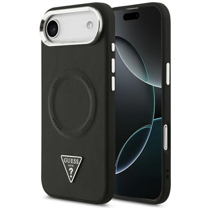 Etui Guess Triangle Logo MagSafe do      iPhone Air czarny na NearMe.pl