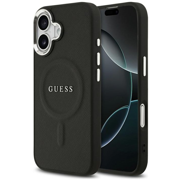 Etui Guess Classic Logo MagSafe do       iPhone 17 czarny na NearMe.pl