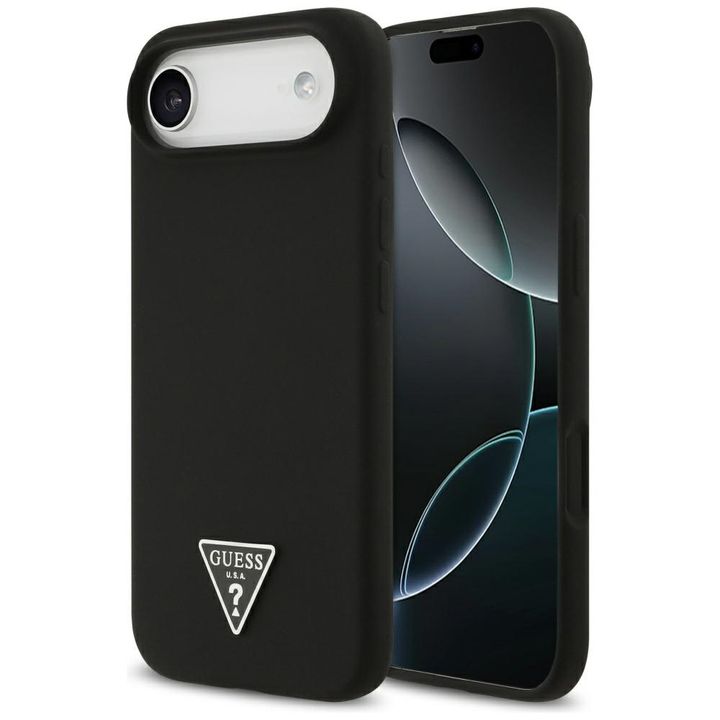 Etui Guess Silicone Triangle Logo        MagSafe do iPhone Air czarny na NearMe.pl