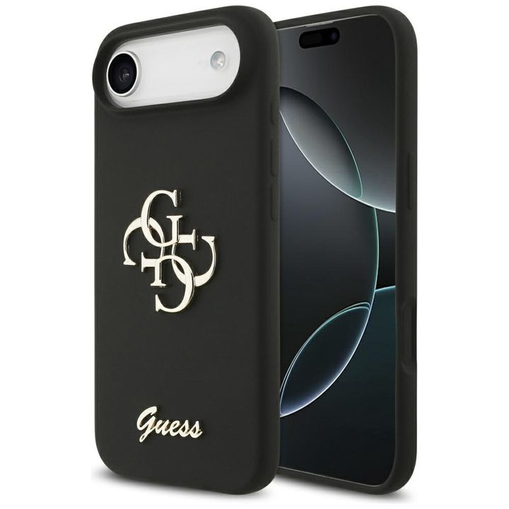 Etui Guess Silicone Big 4G Script do     iPhone Air czarny na NearMe.pl
