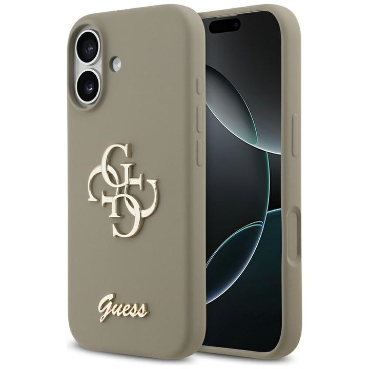 Etui Guess Silicone Big 4G Script do     iPhone 17 brązowy na NearMe.pl