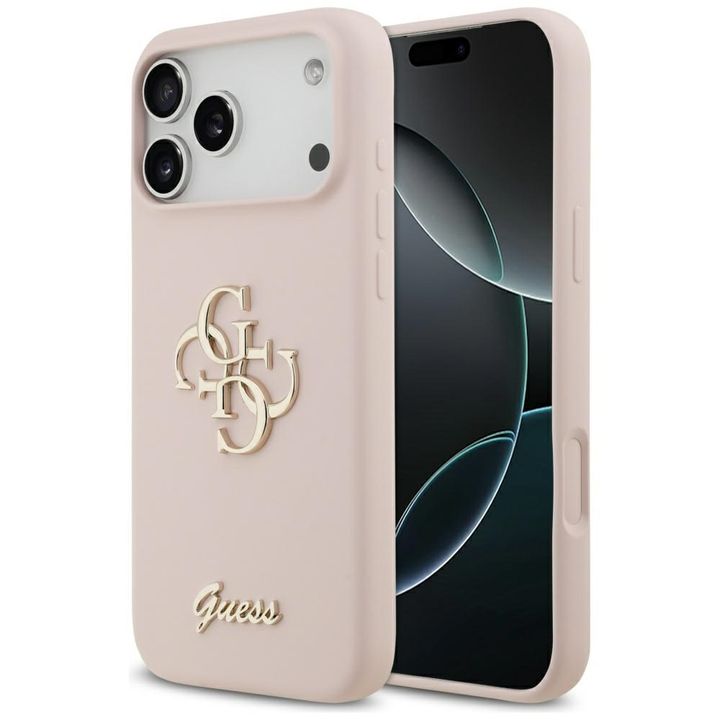 Etui Guess Silicone Big 4G Script do     iPhone 17 Pro Max różowy na NearMe.pl