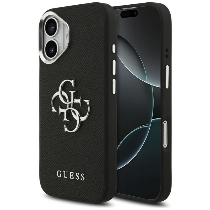 Etui Guess Grained Big 4G Classic Logo   do iPhone 17 czarny na NearMe.pl