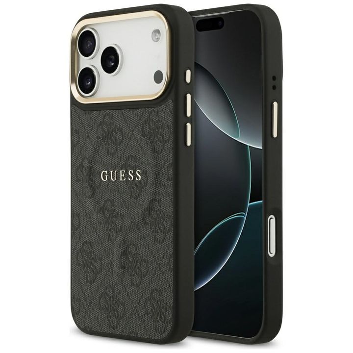 Etui Guess 4G PU Classic Logo MagSafe do iPhone 17 Pro Max czarny na NearMe.pl