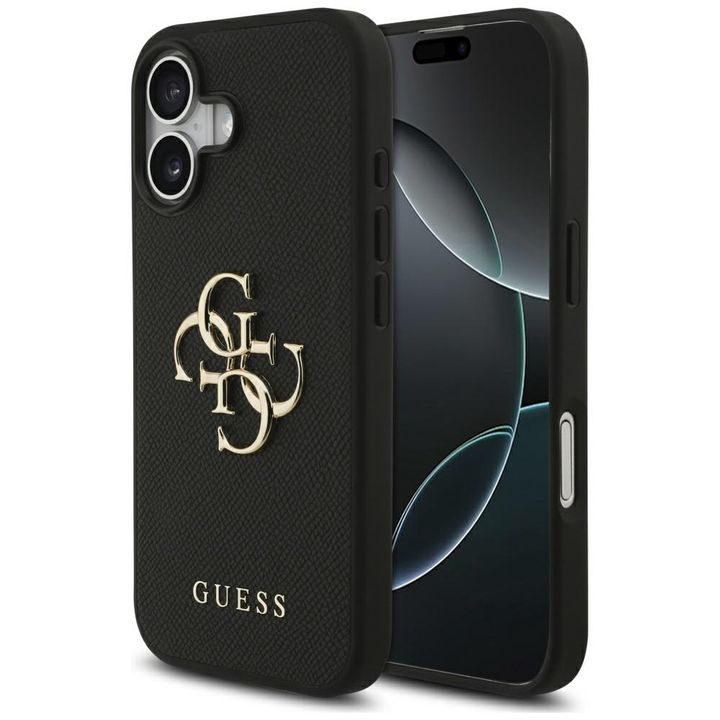 Etui Guess Grained Big 4G & Classic Logo do iPhone 17 czarny na NearMe.pl