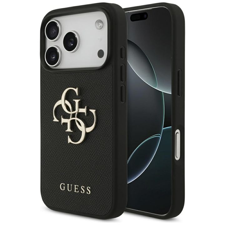 Etui Guess Grained Big 4G & Classic Logodo iPhone 17 Pro czarny na NearMe.pl