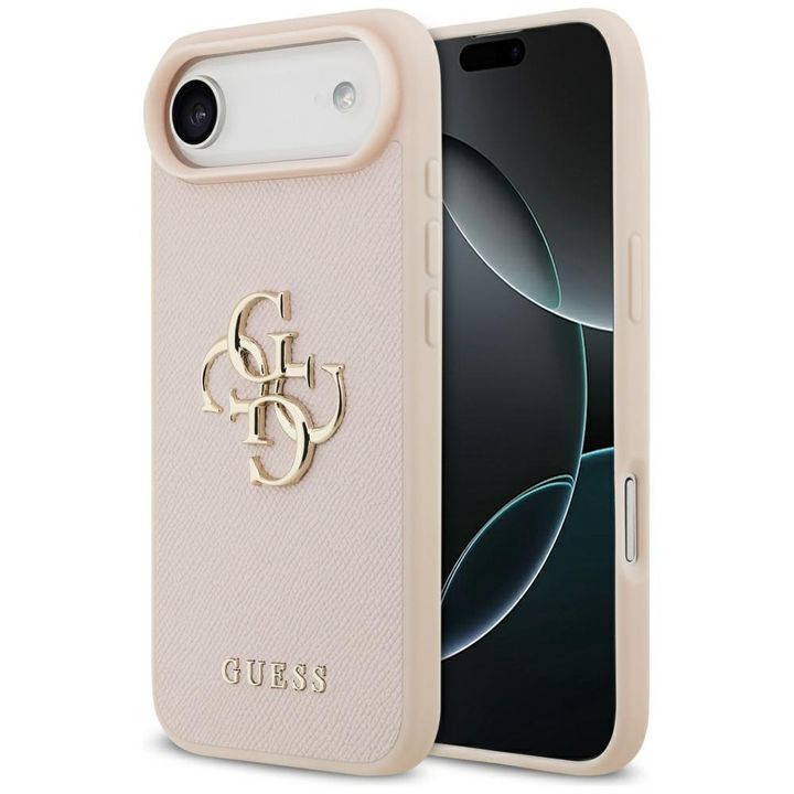 Etui Guess Grained Big 4G & Classic Logo do iPhone Air różowy na NearMe.pl