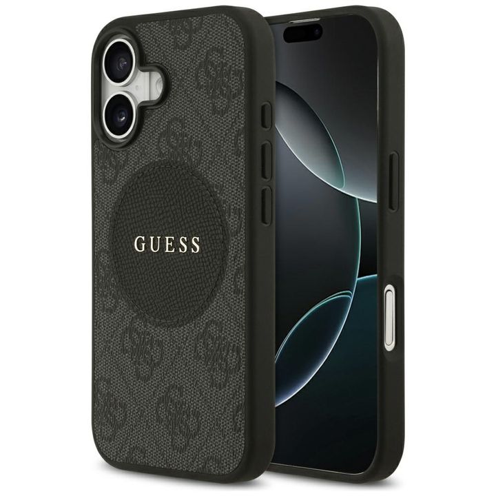 Etui Guess 4G Circle Classic Logo        MagSafe do iPhone 17 czarny na NearMe.pl